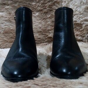 Aldo Shoe Boots Blk Faux Leather True to Sz 6 Like New